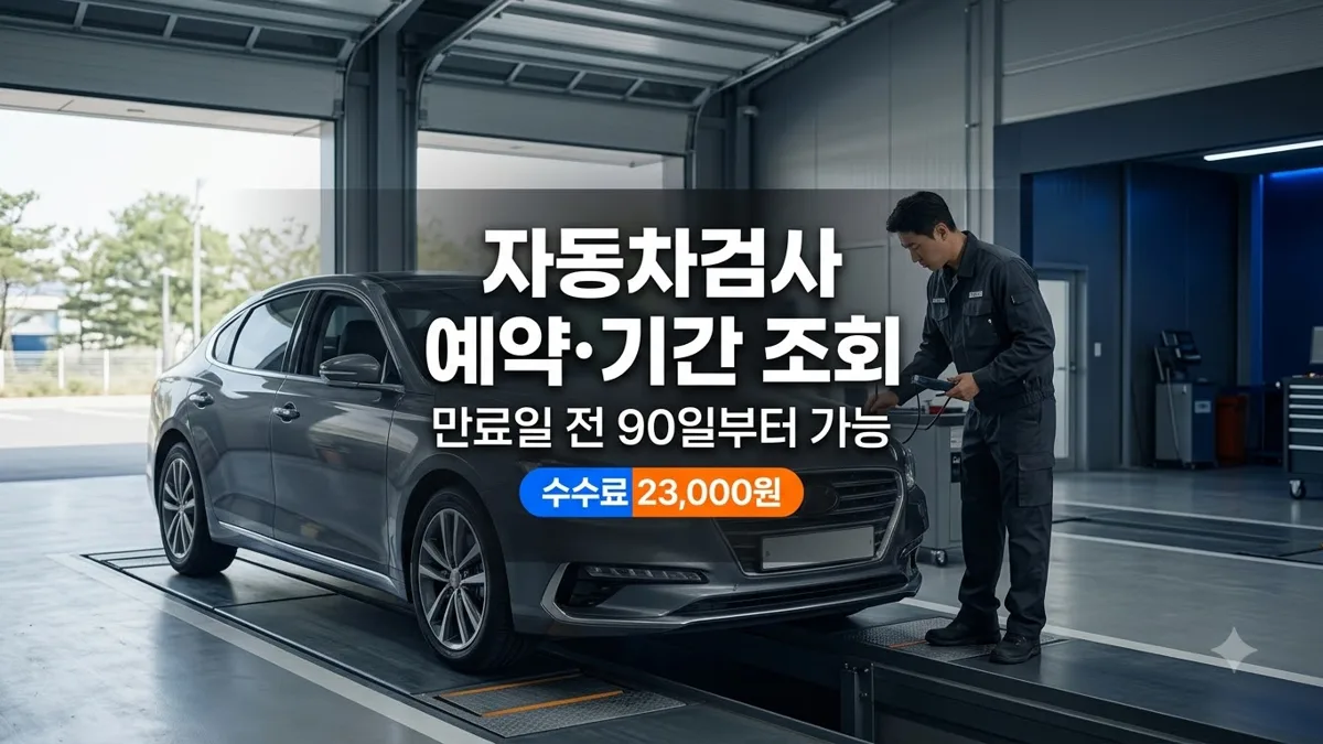자동차검사 예약과 검사기간 조회 방법 정리