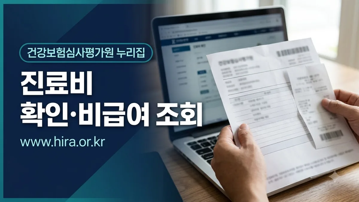 심평원 누리집 진료비 확인 메뉴 위치